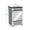 COCINA A GAS MABE 4 QUEMADORES INOX EM6060FX3 - Image 2