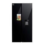 REFRIGERADORA VIMEEL 590 LITROS SIDE BY SIDE PUERTA DE VIDRIO COLOR NEGRA