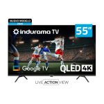 TELEVISOR INDURAMA QLED 55" 4K UHD GOOGLE TV NEGRO 10036494